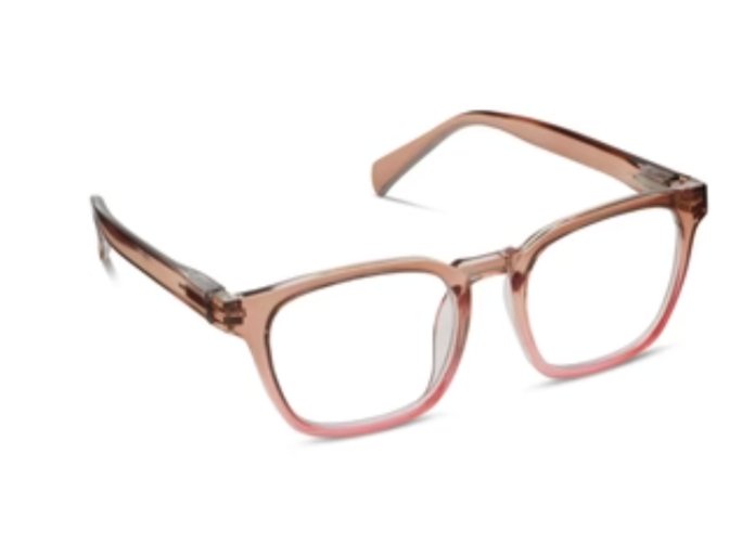 Latte Tan/Coral Reading Glasses - Peepers - Lemon And Lavender Toronto