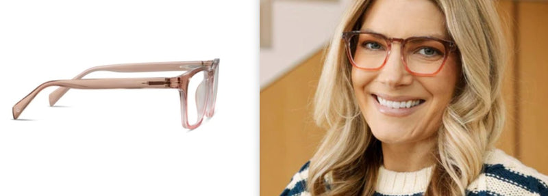 Latte Tan/Coral Reading Glasses - Peepers - Lemon And Lavender Toronto