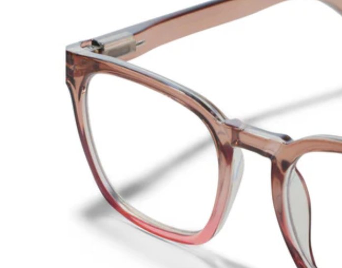 Latte Tan/Coral Reading Glasses - Peepers - Lemon And Lavender Toronto