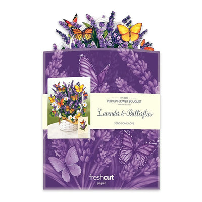 Lavender & Butterflies Pop - up Greeting Card - Lemon And Lavender Toronto