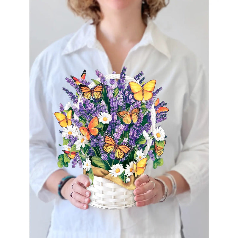 Lavender & Butterflies Pop - up Greeting Card - Lemon And Lavender Toronto