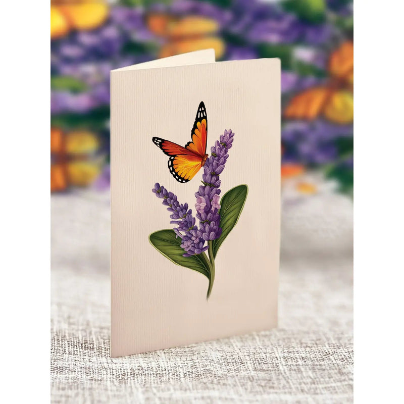 Lavender & Butterflies Pop - up Greeting Card - Lemon And Lavender Toronto