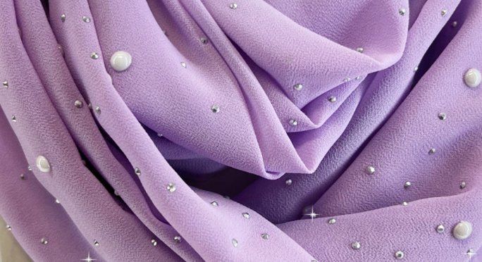 Lavender Pearl Scarf - Jacqueline Kent - Lemon And Lavender Toronto