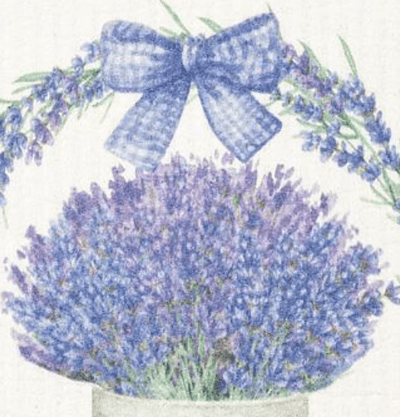 Lavender Wreath Dishcloth - Lemon And Lavender Toronto