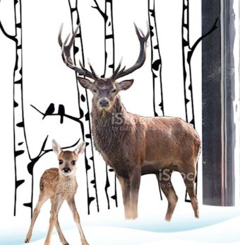 LED Bronze Water Lantern with Reindeer - Lemon And Lavender Toronto