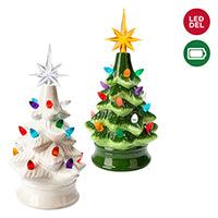 LED Ceramic Christmas Tree - Lemon And Lavender Toronto