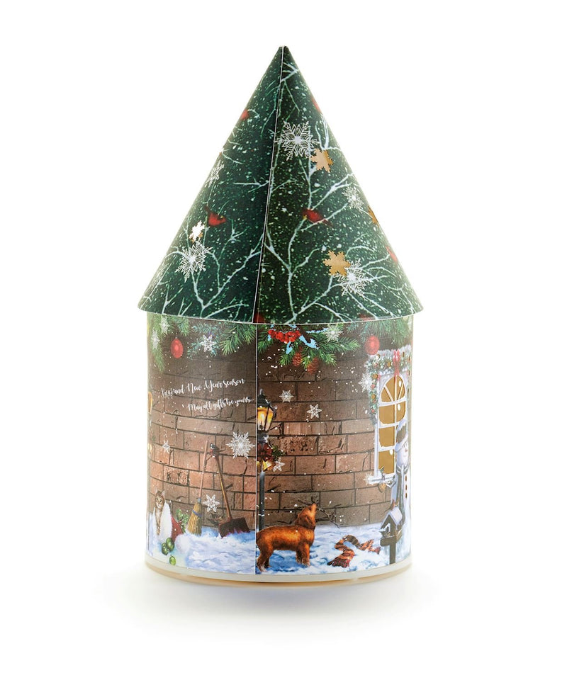 LED Christmas House Lantern with Santa - Lemon And Lavender Toronto