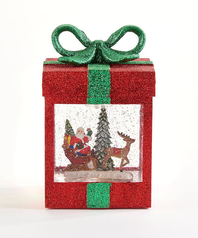 LED Gift Box Water Lantern with Santa - Lemon And Lavender Toronto