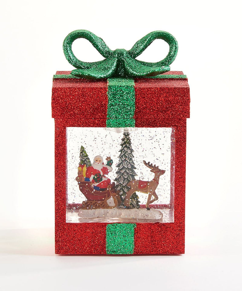 LED Gift Box Water Lantern with Santa - Lemon And Lavender Toronto