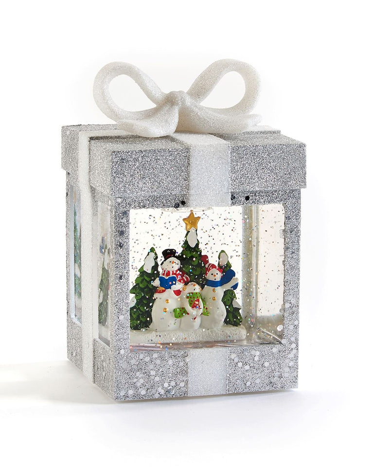 LED Gift Box Water Lantern with Snowman - Lemon And Lavender Toronto