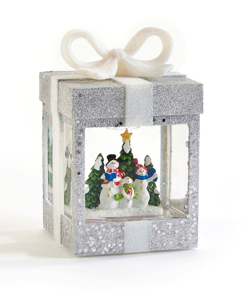 LED Gift Box Water Lantern with Snowman - Lemon And Lavender Toronto