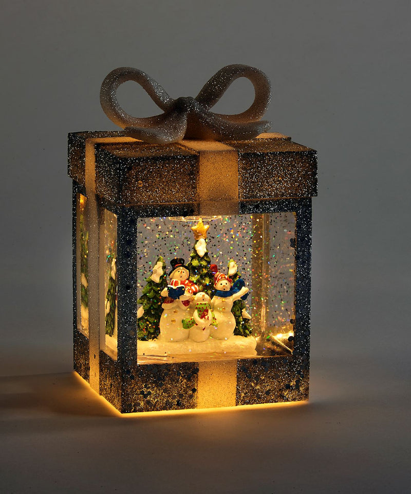 LED Gift Box Water Lantern with Snowman - Lemon And Lavender Toronto