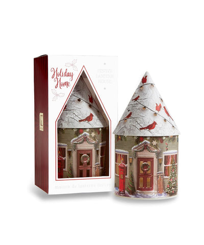 LED House Lantern with Cardinals & Santa - Lemon And Lavender Toronto