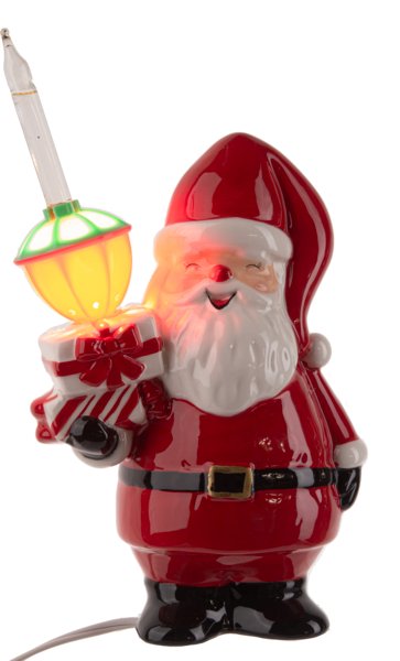 LED Light Up Bubble Light Santa Figurine - Lemon And Lavender Toronto