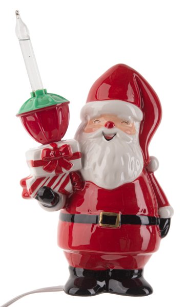 LED Light Up Bubble Light Santa Figurine - Lemon And Lavender Toronto