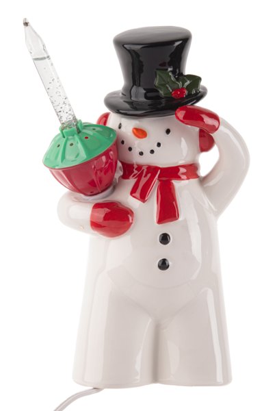 LED Light Up Bubble Light Snowman Figurine - Lemon And Lavender Toronto