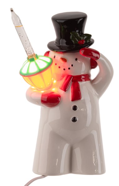 LED Light Up Bubble Light Snowman Figurine - Lemon And Lavender Toronto