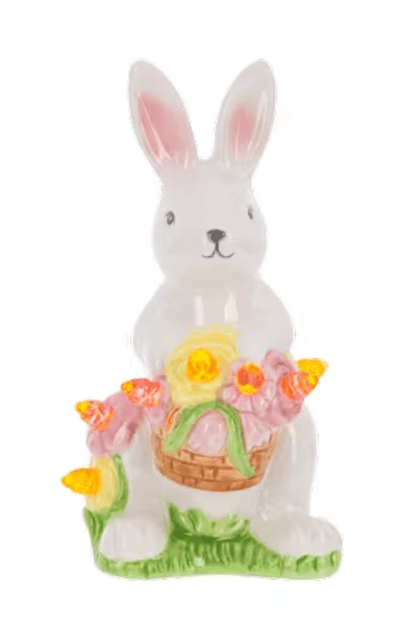 LED Light Up Easter Bunny w/Basket Figurine - Lemon And Lavender Toronto