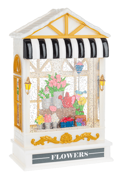 LED Light Up Shimmer Flower Shop Lantern - Lemon And Lavender Toronto