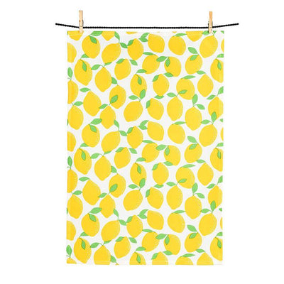 Lemons Dishcloth & Kitchen Towel Set - Lemon And Lavender Toronto