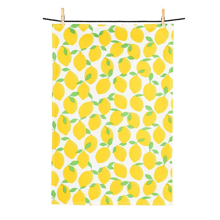 Lemons Dishcloth & Kitchen Towel Set - Lemon And Lavender Toronto