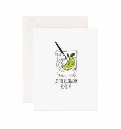 Let The Celebration Be-gin - Greeting Card - Lemon And Lavender Toronto