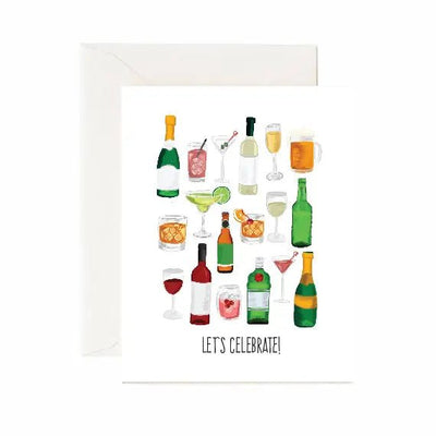 Let's Celebrate (Alcohol) - Greeting Card - Lemon And Lavender Toronto