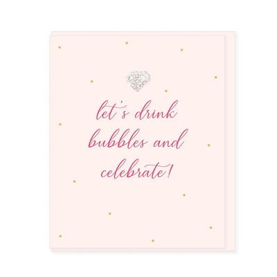 Lets drink bubbles Card - Lemon And Lavender Toronto