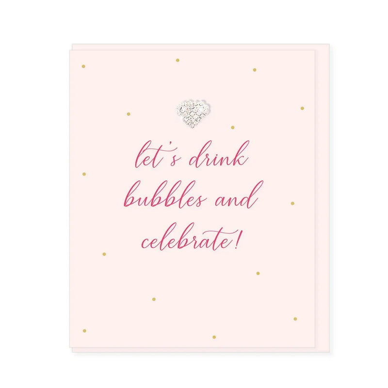 Lets drink bubbles Card - Lemon And Lavender Toronto