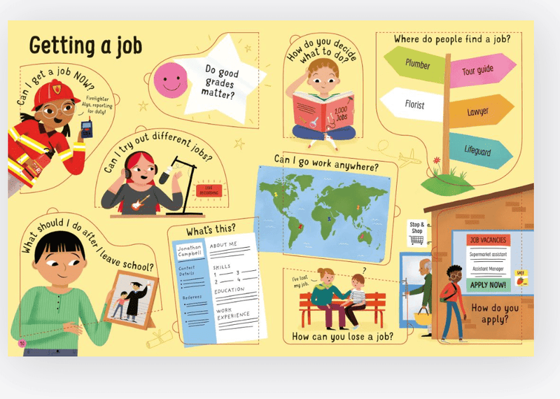 Lift - the - flap Questions and Answers about Jobs - Usborne - Lemon And Lavender Toronto