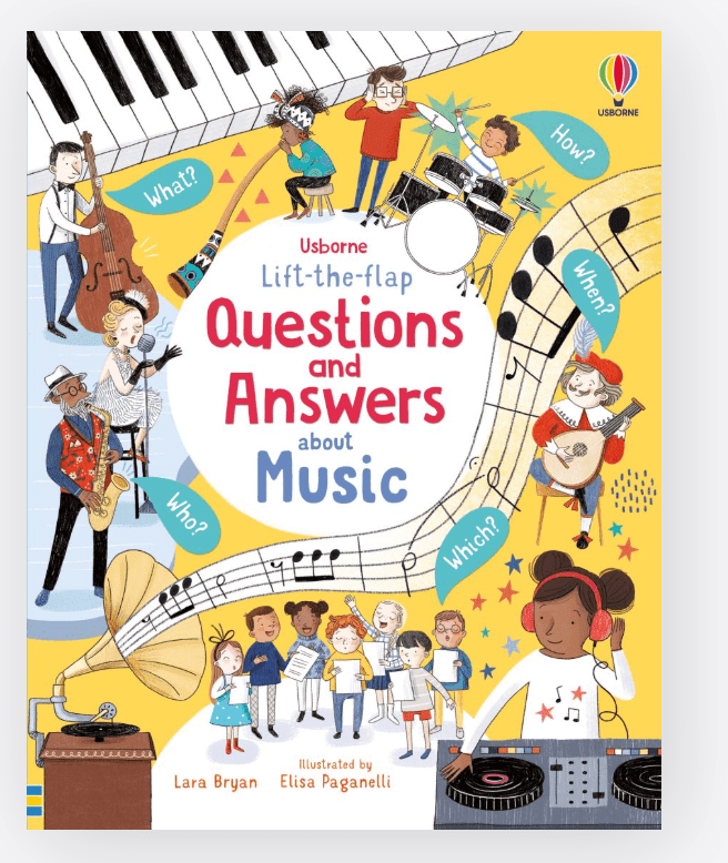 Lift - the - flap Questions and Answers About Music - Usborne - Lemon And Lavender Toronto