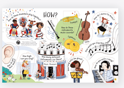 Lift - the - flap Questions and Answers About Music - Usborne - Lemon And Lavender Toronto