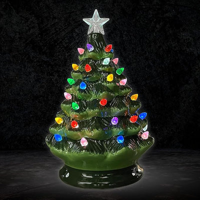 Lighted Rotating Vintage Tree 8"H - Lemon And Lavender Toronto