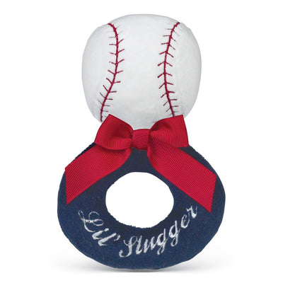 Lil’ Slugger Baseball Ring Rattle - Lemon And Lavender Toronto