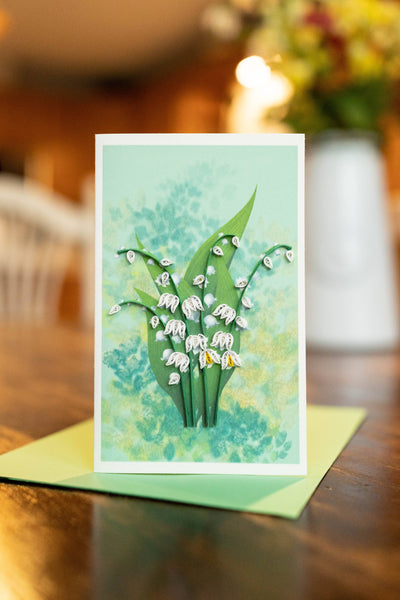 Lily of the Valley Quilling Card - Lemon And Lavender Toronto
