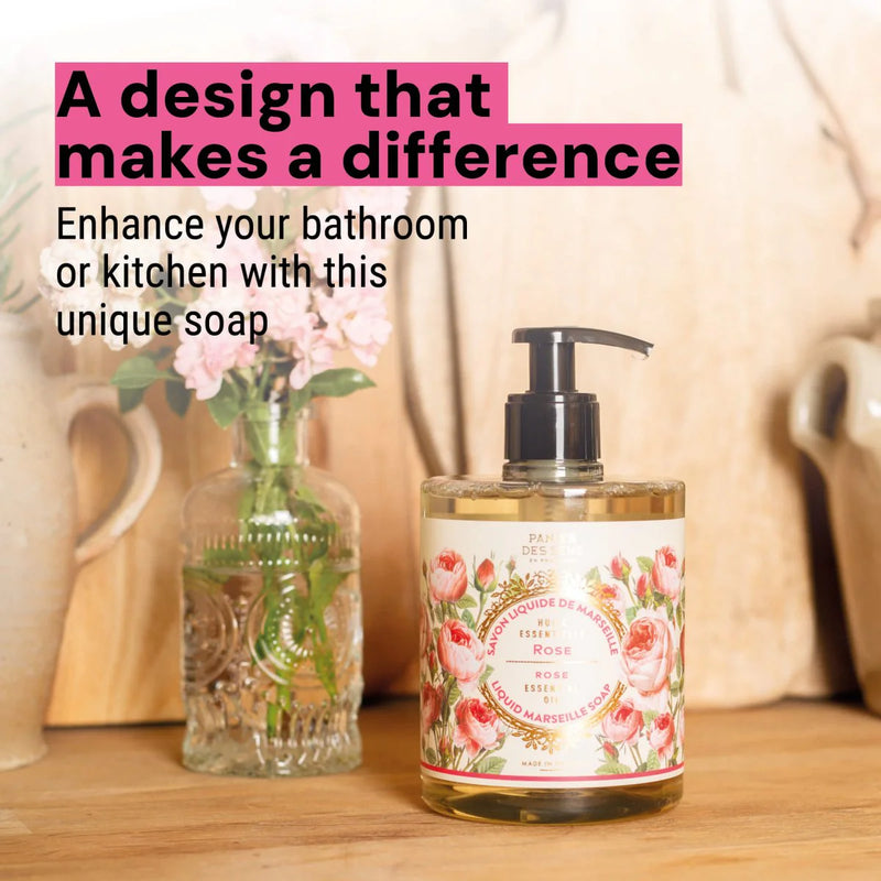 Marseille liquid soap - Rejuvenating Rose