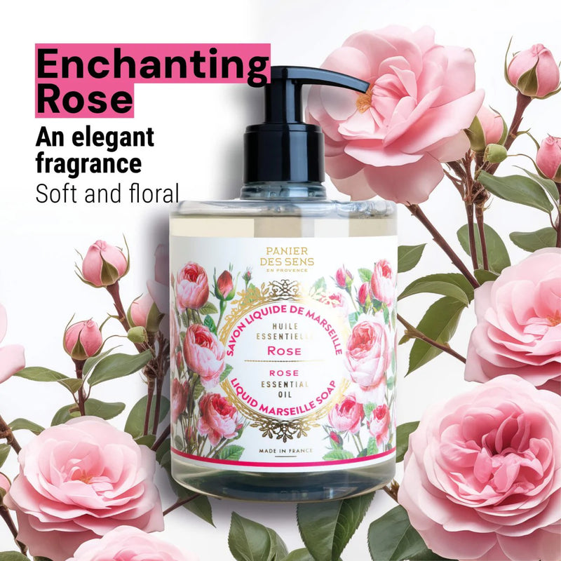 Marseille liquid soap - Rejuvenating Rose