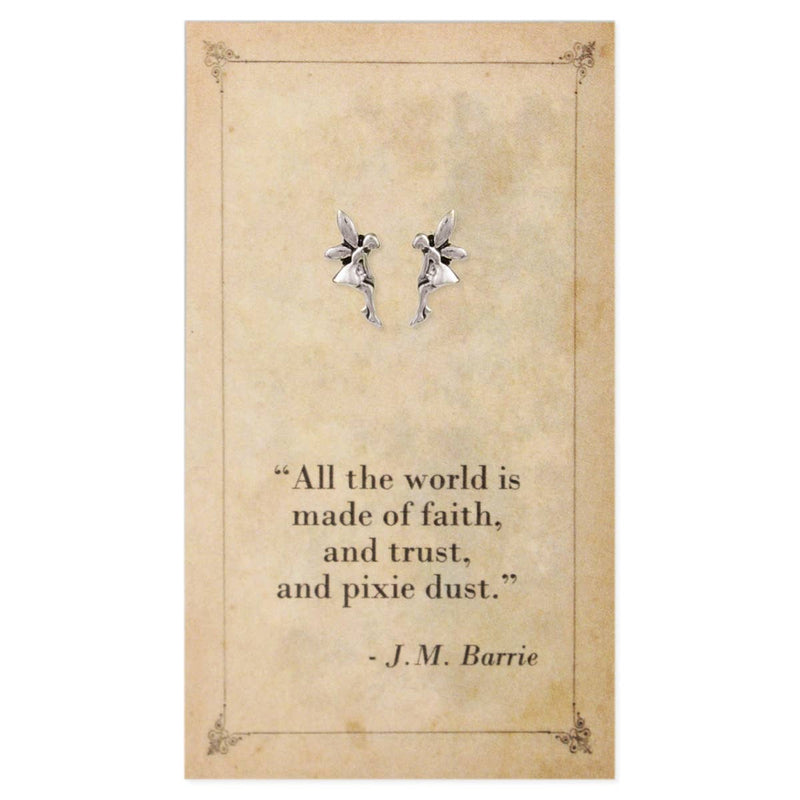 Literary Quotes Fairy Post Earrings - Lemon And Lavender Toronto