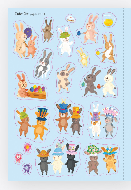 Little First Stickers Bunnies - Usborne - Lemon And Lavender Toronto