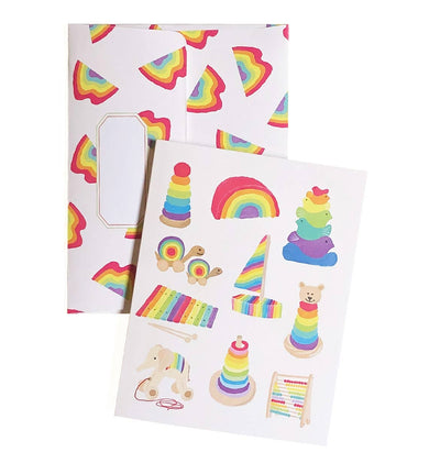 Little Rainbow Greeting Card – Bright, Playful, and Perfect - Lemon And Lavender Toronto