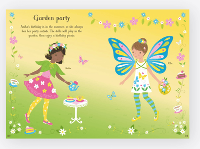 Little Sticker Dolly Dressing Parties - Usborne - Lemon And Lavender Toronto