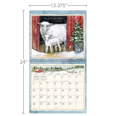 Lord Is My Shepherd Wall Calendar 2025 - Lemon And Lavender Toronto