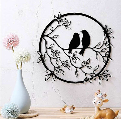 Love Birds Metal Wall Decor - Lemon And Lavender Toronto