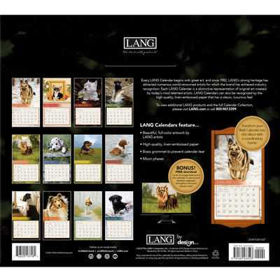 Love Of Dogs Wall Calendar 2025 - Lemon And Lavender Toronto