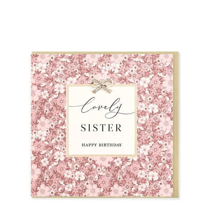 Lovely Sister Happy Birthday Card - Lemon And Lavender Toronto