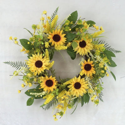 Lovely Sunflower Wreath - Lemon And Lavender Toronto