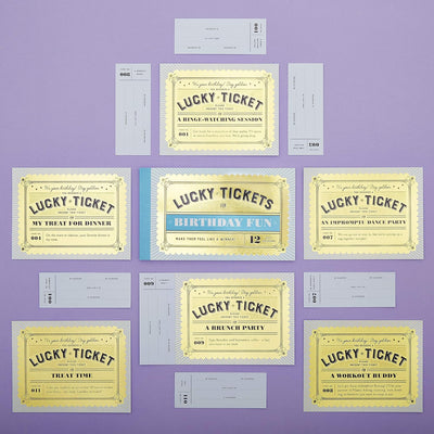 Lucky Tickets for Birthday Fun: 12 Gift Coupons - Lemon And Lavender Toronto