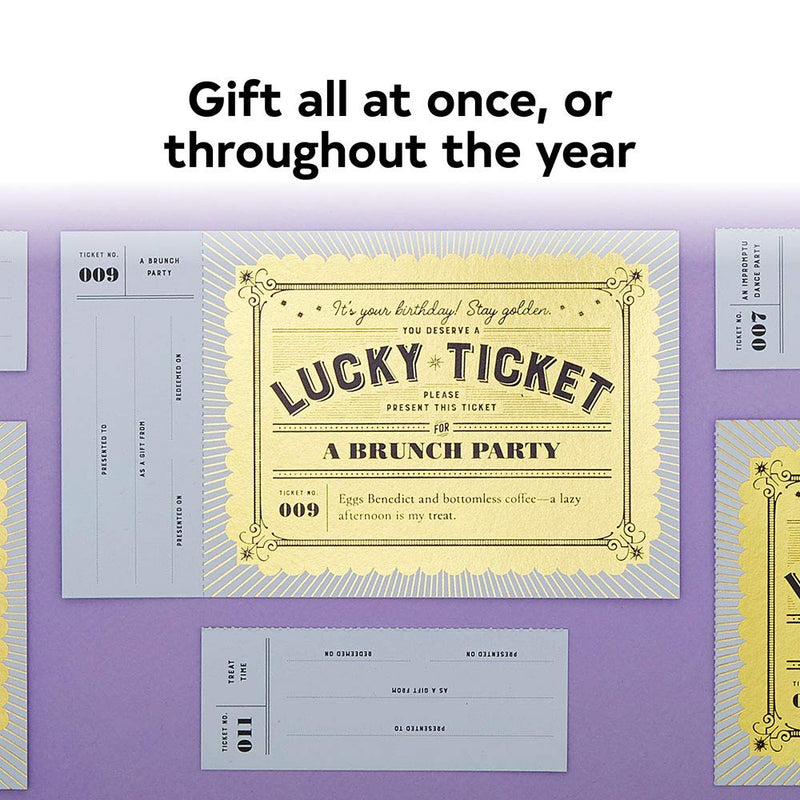 Lucky Tickets for Birthday Fun: 12 Gift Coupons - Lemon And Lavender Toronto