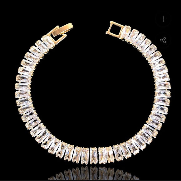 Gold Sparkle Rhinestone Bracelet