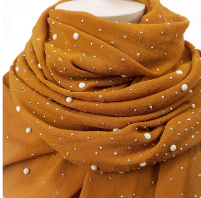 Macchiato Pearl Scarf - Jacqueline Kent - Lemon And Lavender Toronto